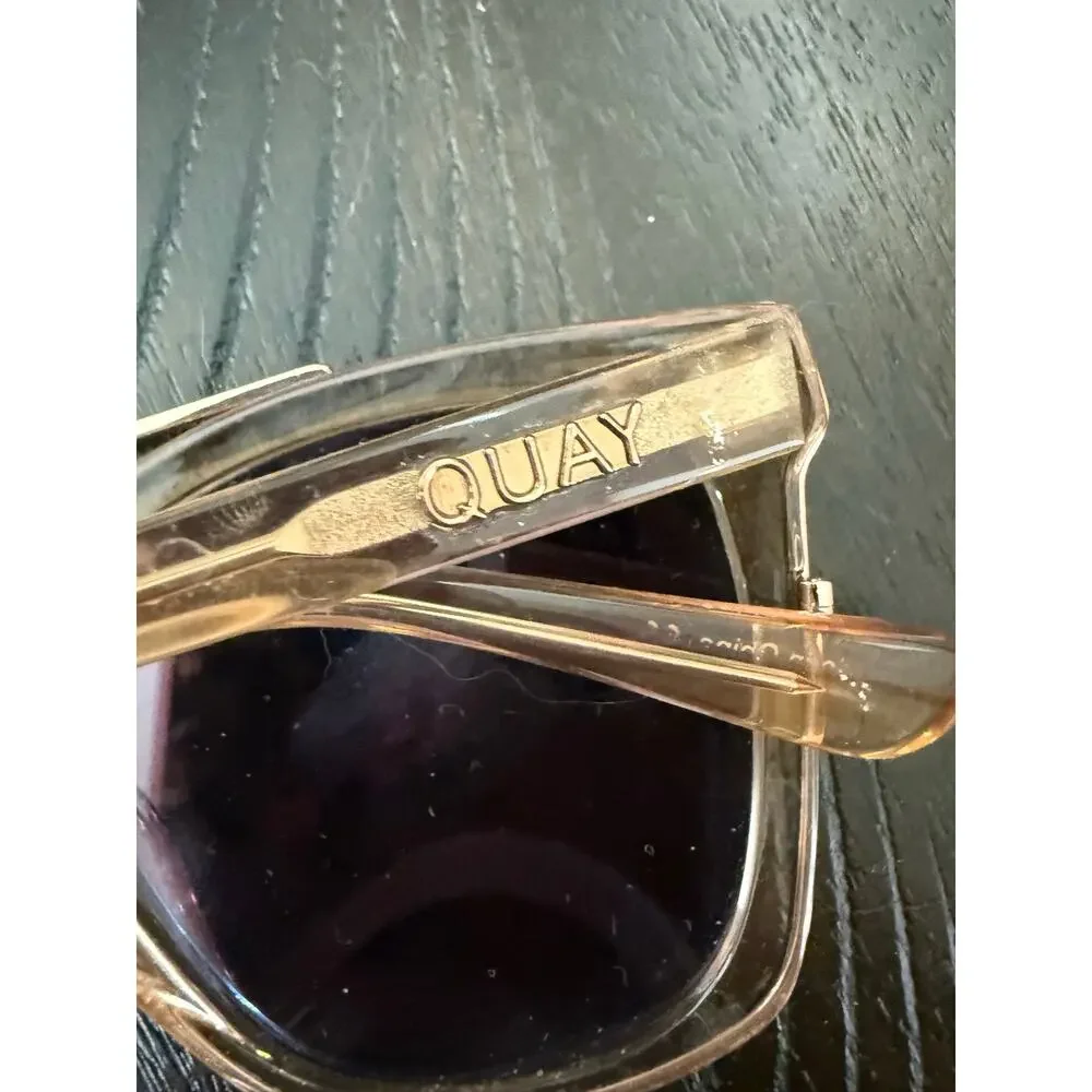 QUAY Sweet Dreams 125 Sunglasses Champagne Rose Gold Mirror Retired